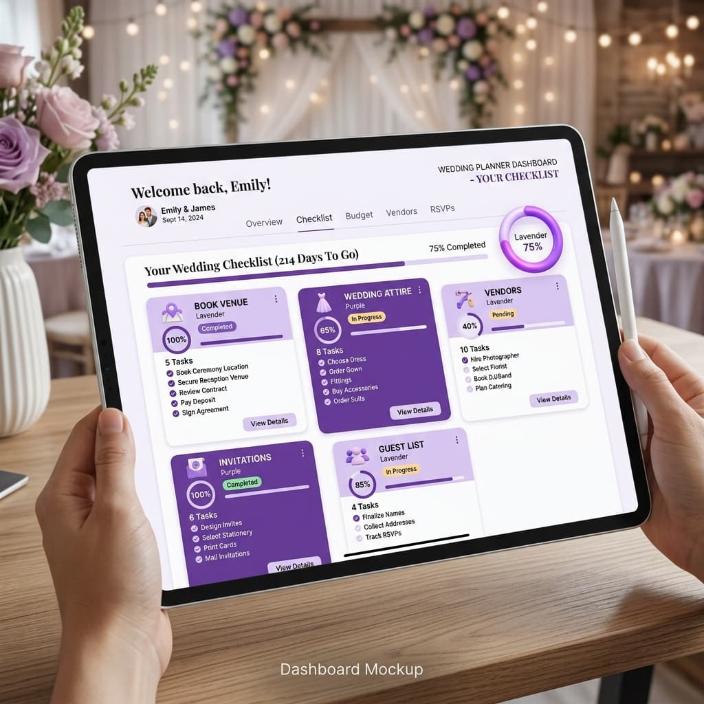 Wedding Checklist Mockup